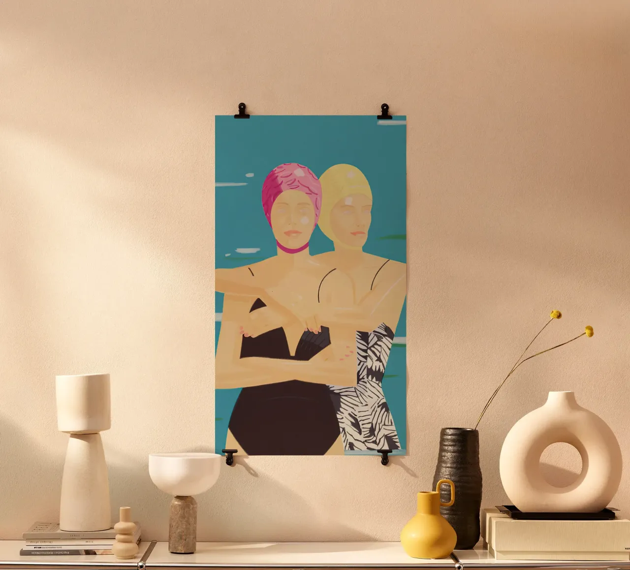 Alex Katz Eleuthera poster con telaio in alluminio da Marcobarshop