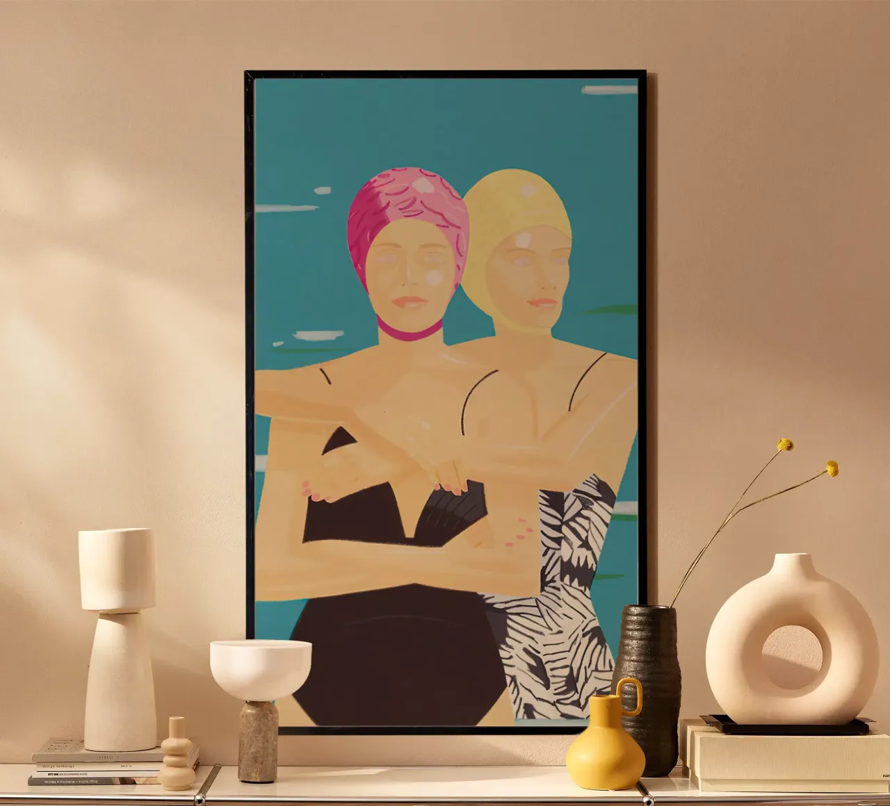 Alex Katz Eleuthera poster con telaio in alluminio da Marcobarshop