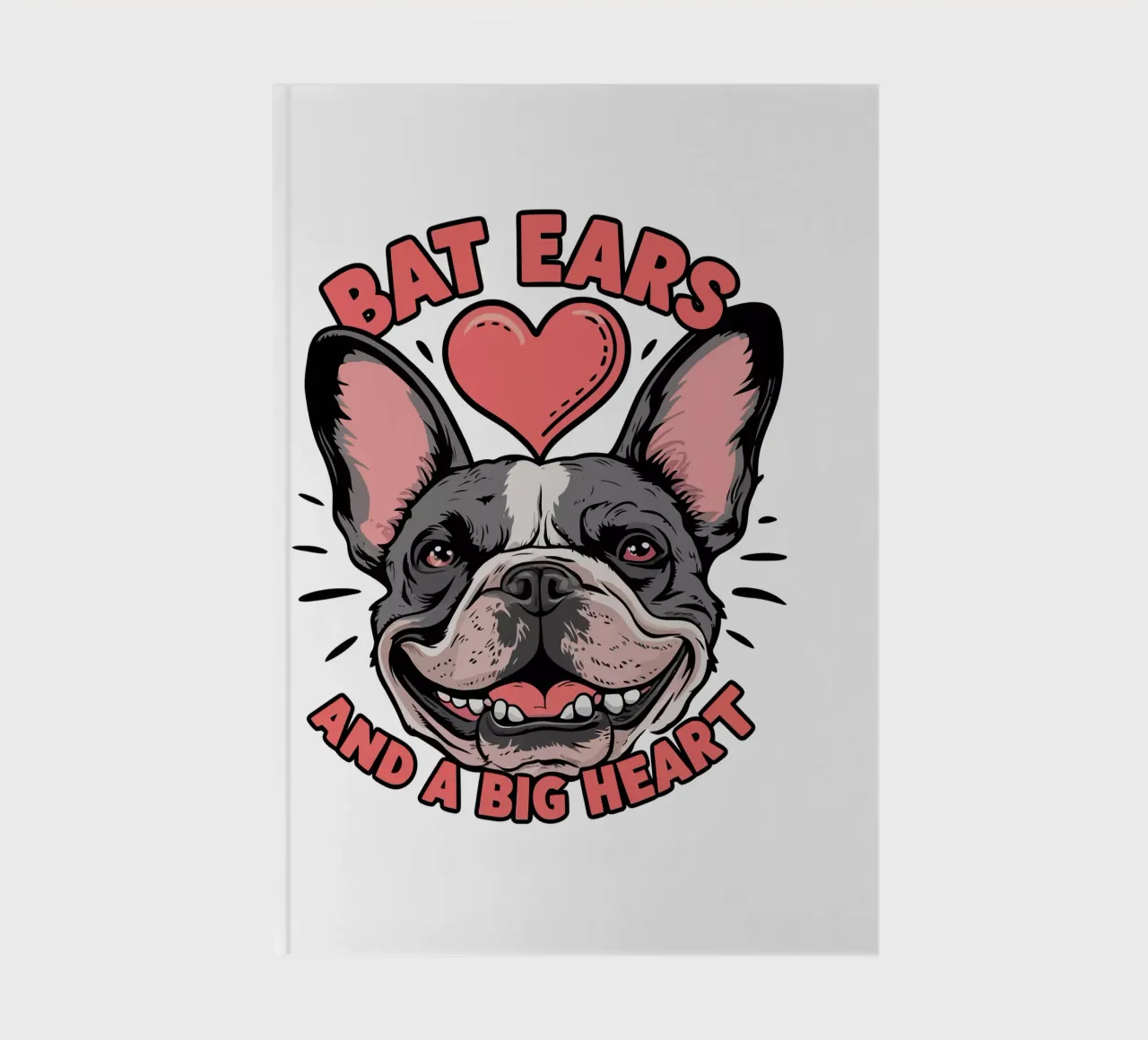 BAT EARS AND A BIG HEART notebook by edsonramosart