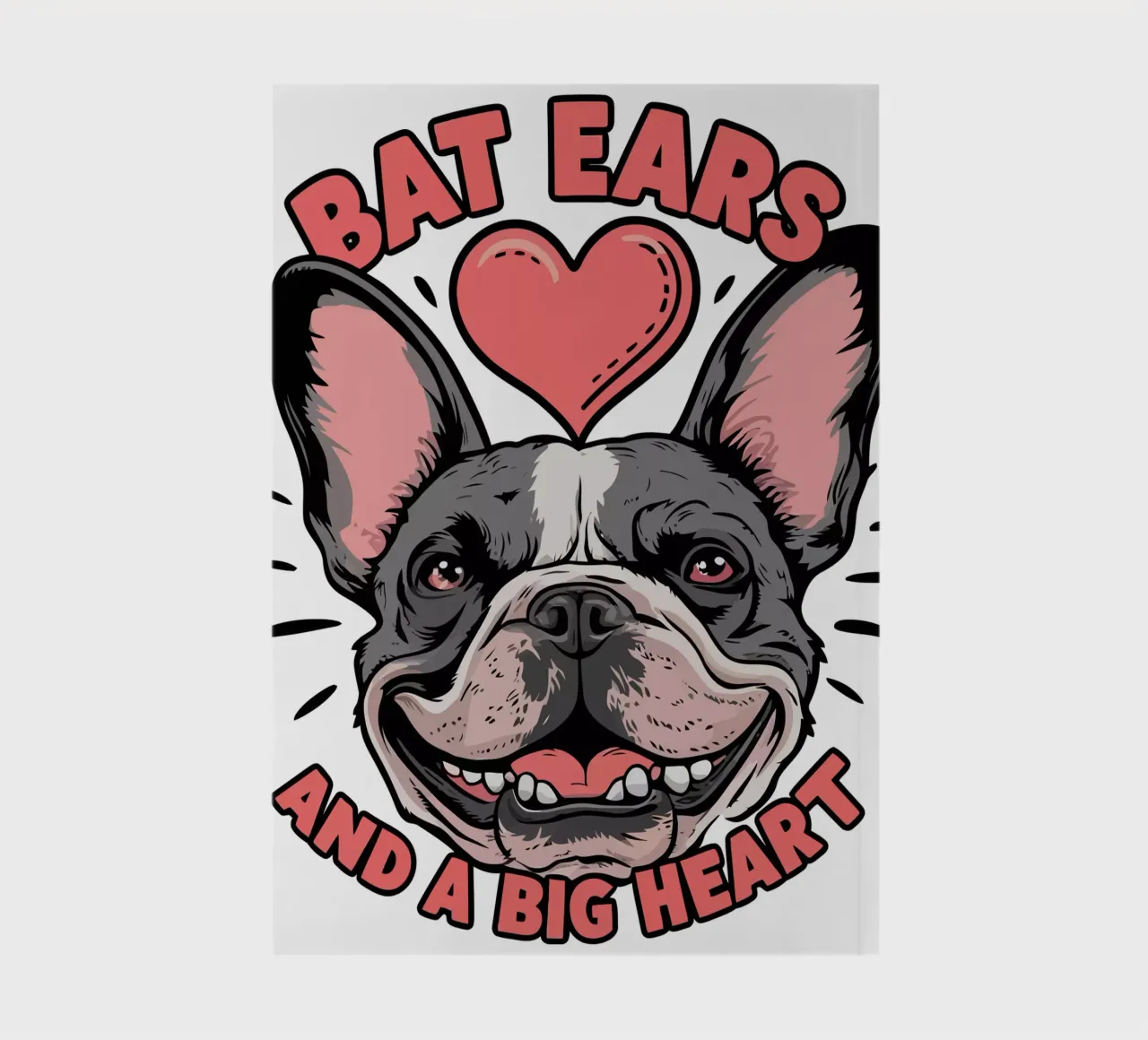 BAT EARS AND A BIG HEART notebook by edsonramosart