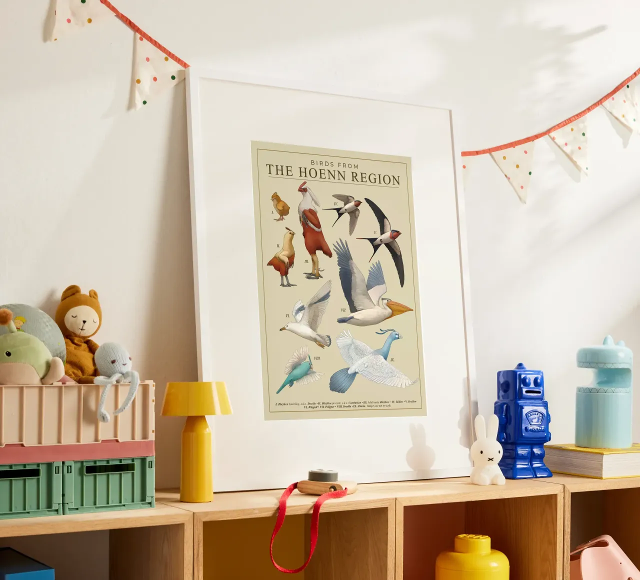 Uccelli della regione di Hoenn poster da Katrin Ack
