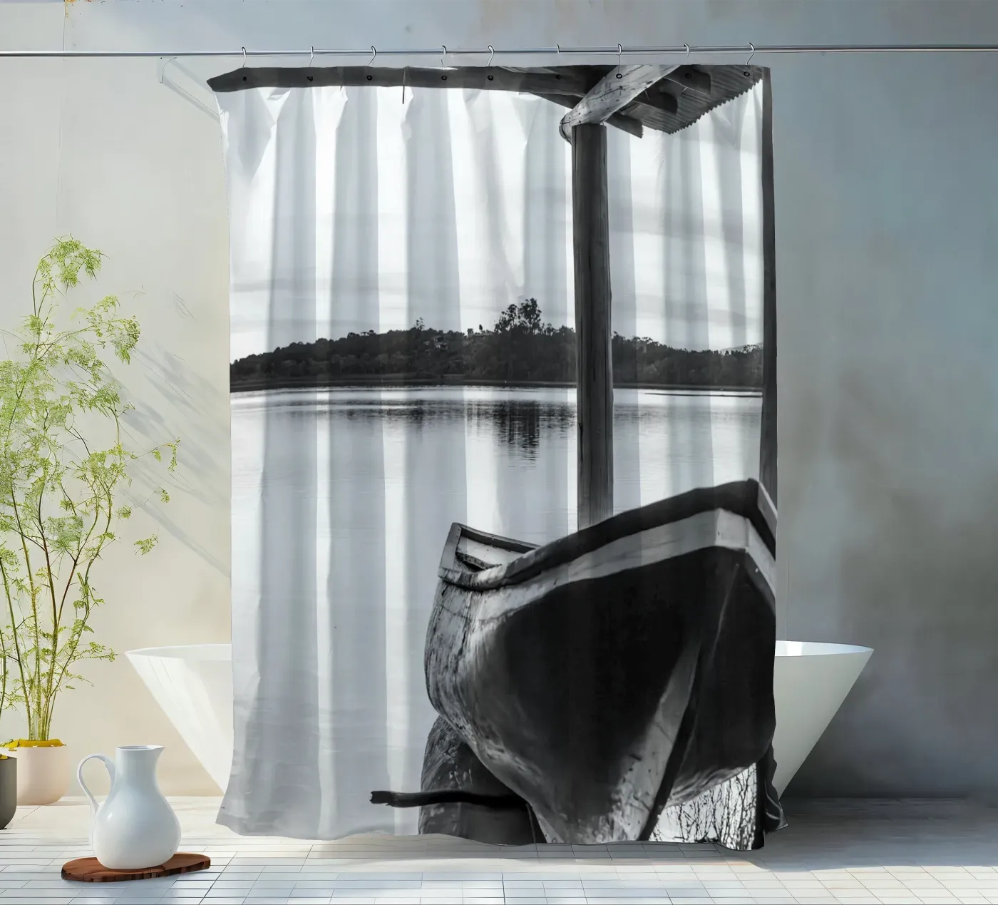 Boot douchegordijn van rafael campezato