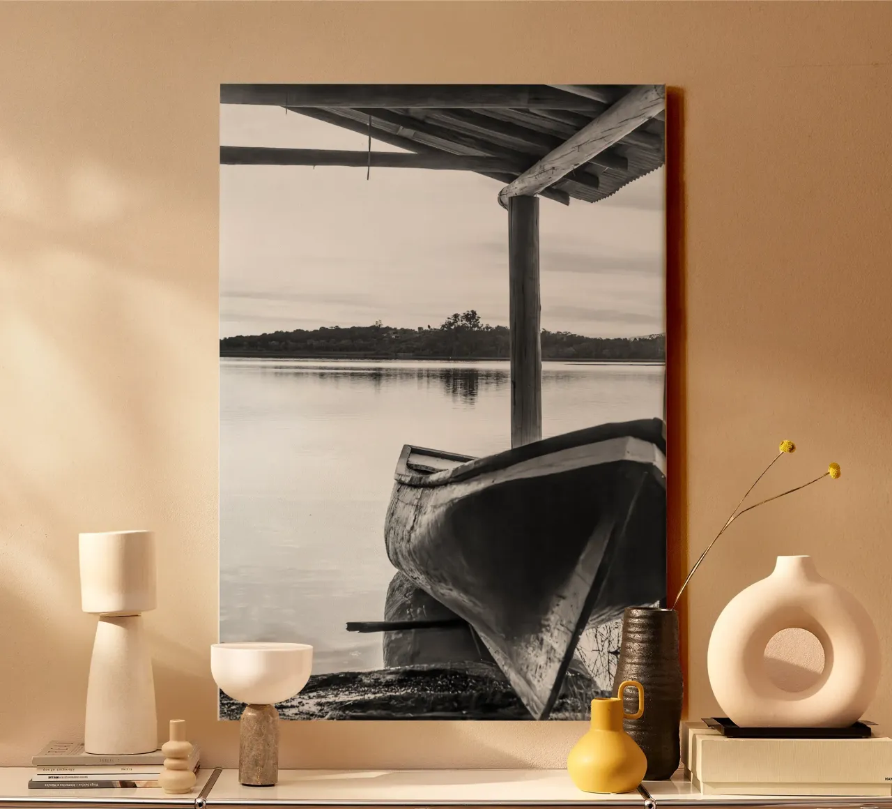 Boot canvas met Baklijst van rafael campezato