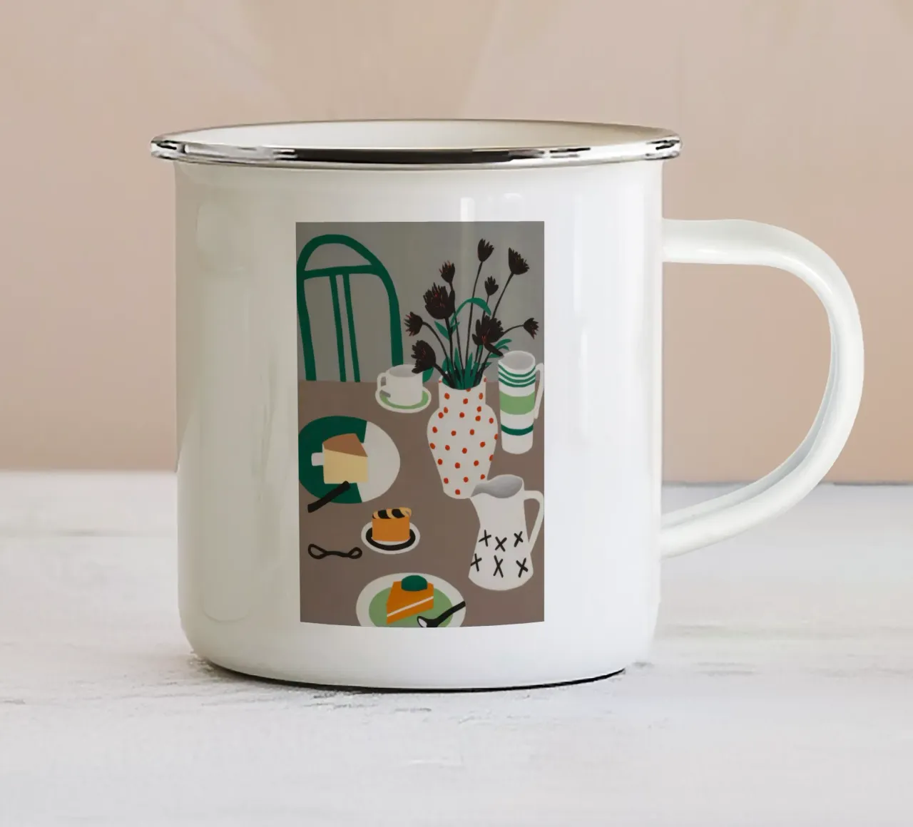 Articoli da caffè sparsi tazza in smalto da Bruce Juice