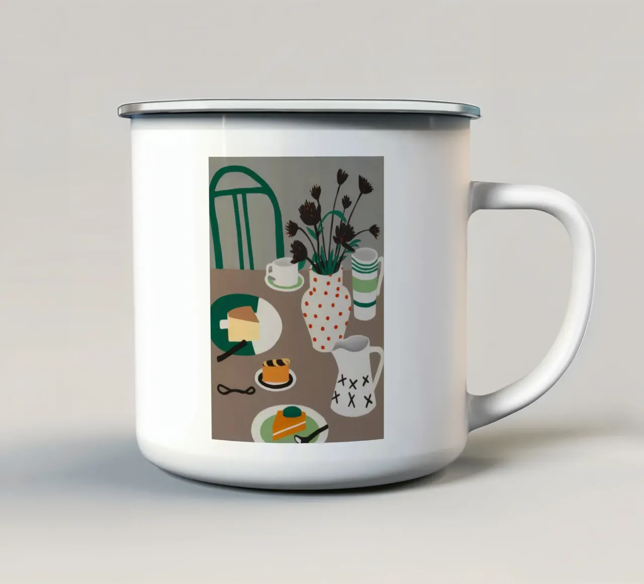 Articoli da caffè sparsi tazza in smalto da Bruce Juice