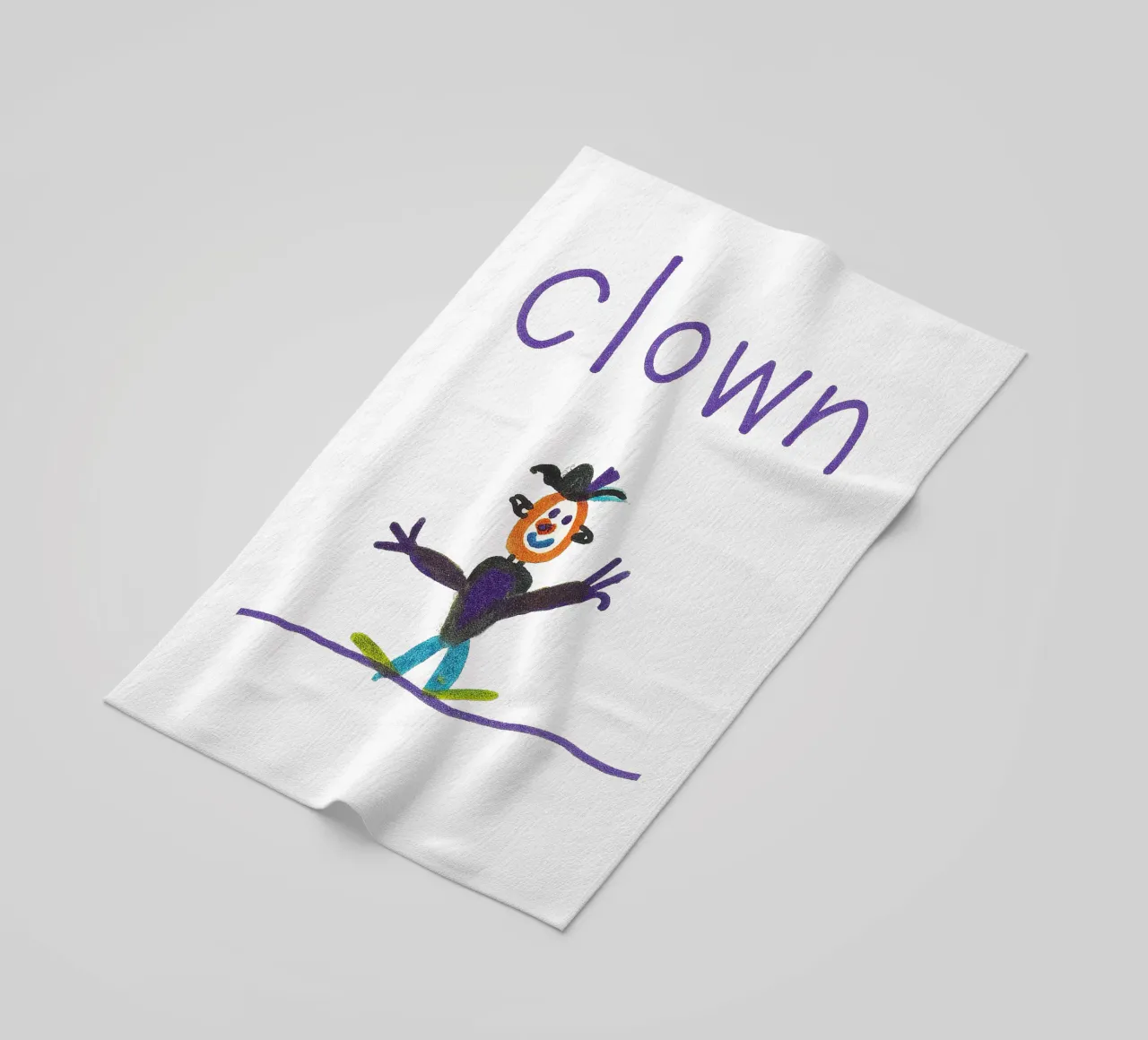 CLOWN auf dem Hochseil im Zirkus telo mare da Vintage Van Gogh