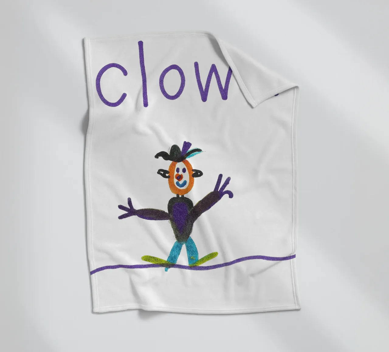CLOWN auf dem Hochseil im Zirkus coperta in pile da Vintage Van Gogh