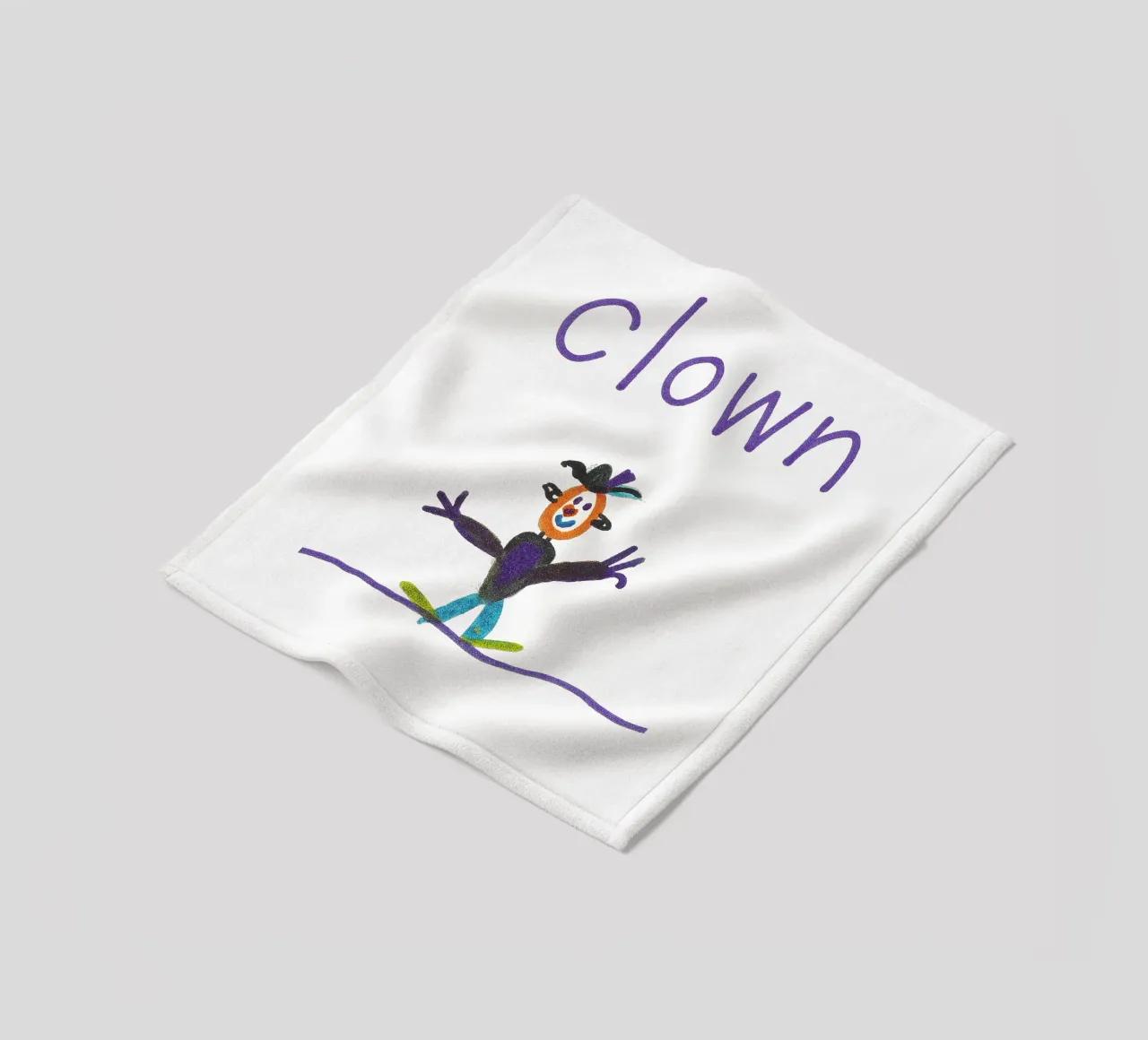CLOWN auf dem Hochseil im Zirkus coperta in pile da Vintage Van Gogh