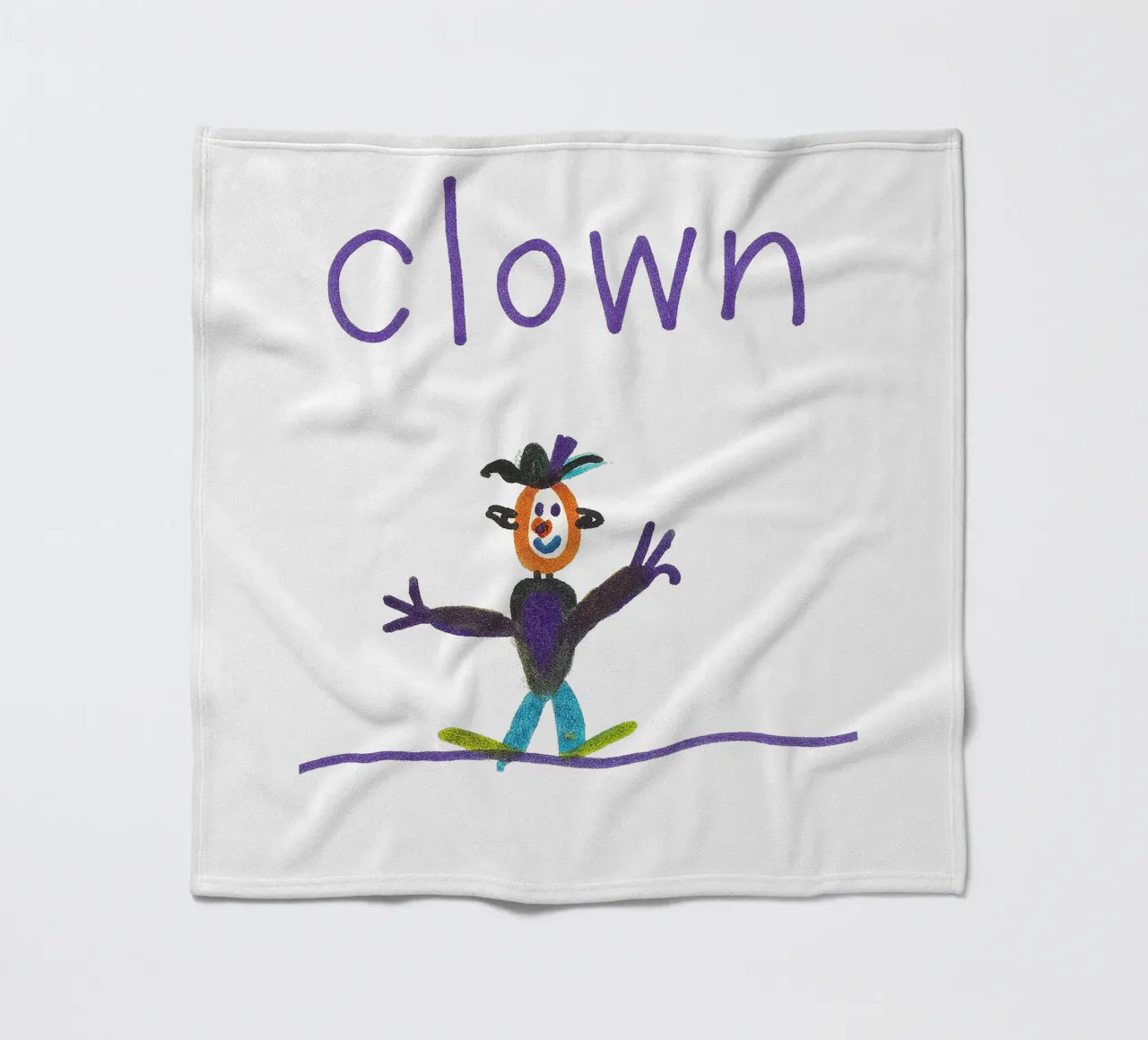 CLOWN auf dem Hochseil im Zirkus coperta in pile da Vintage Van Gogh