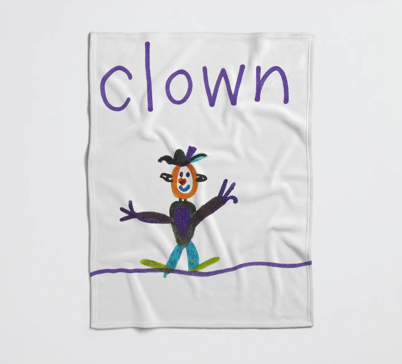 CLOWN auf dem Hochseil im Zirkus coperta in pile da Vintage Van Gogh