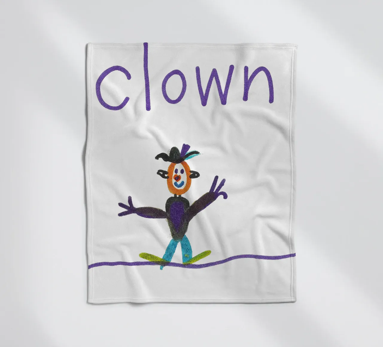 CLOWN auf dem Hochseil im Zirkus coperta in pile da Vintage Van Gogh