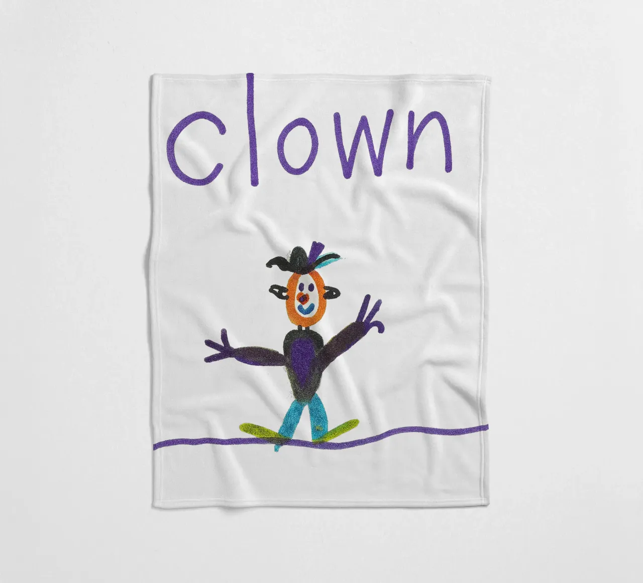 CLOWN auf dem Hochseil im Zirkus coperta in pile da Vintage Van Gogh