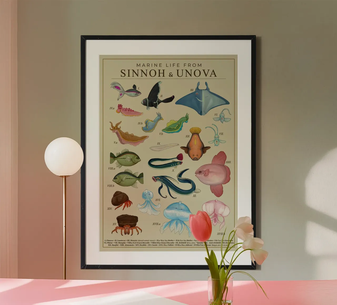 Vita marina di Sinnoh e Unova poster da Katrin Ack