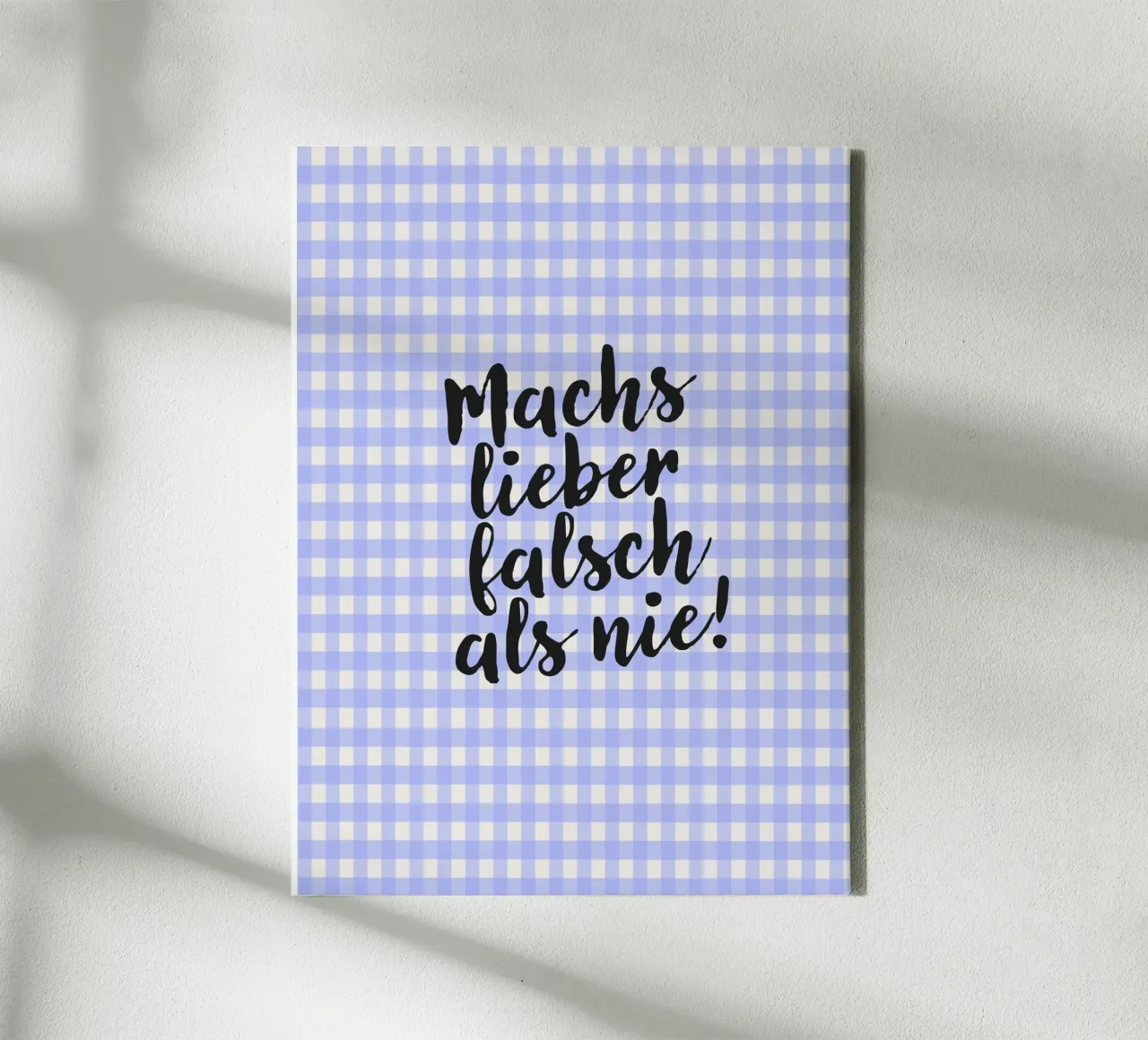 Better to do it wrong than never! canvas with Floater frame by Attaboy Dsgn