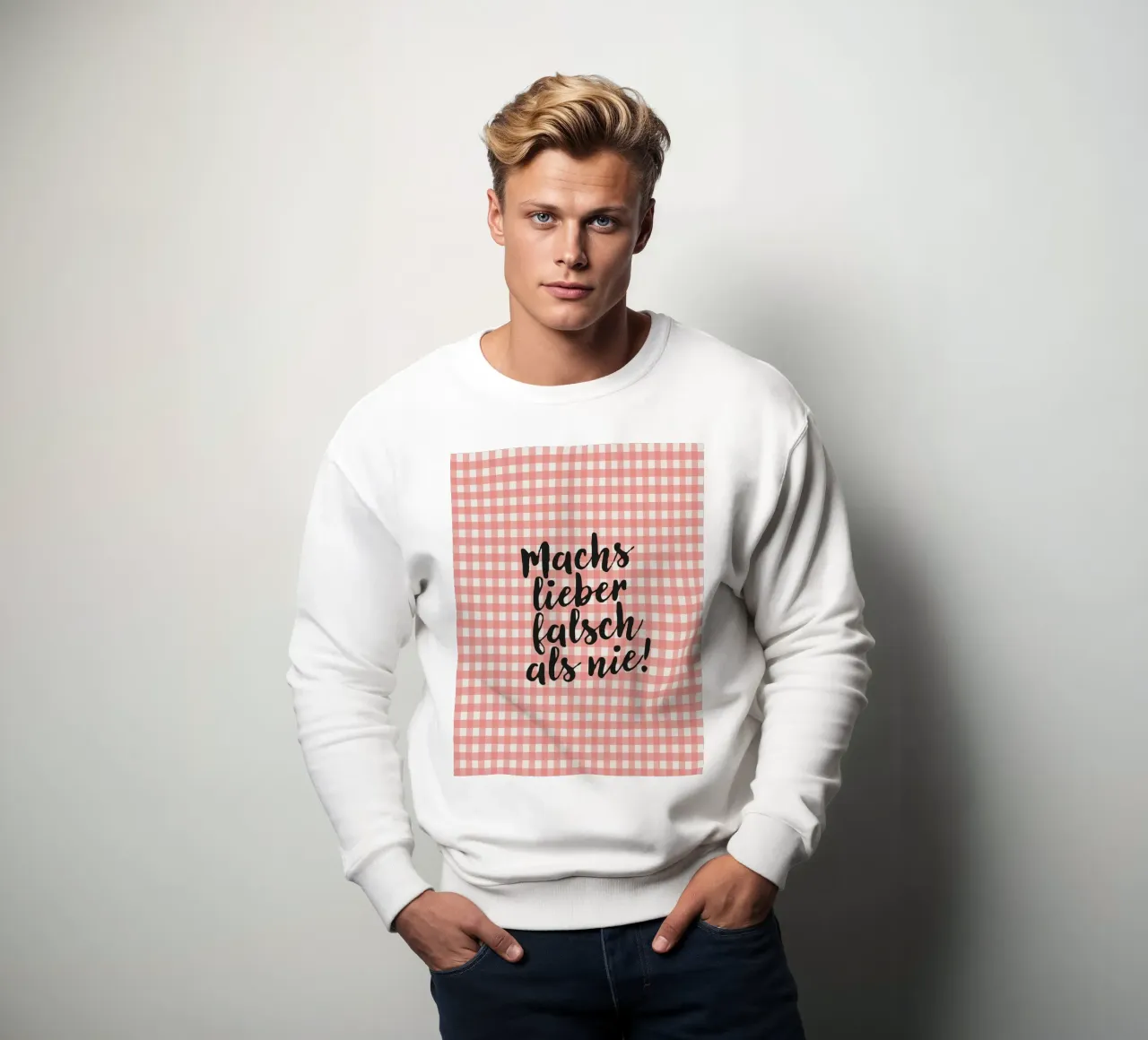 Machs lieber falsch als nie! felpa da Attaboy Dsgn