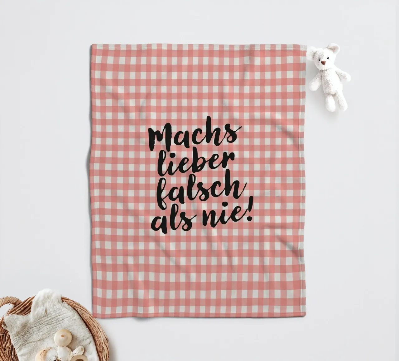 Machs lieber falsch als nie! coperta in pile da Attaboy Dsgn