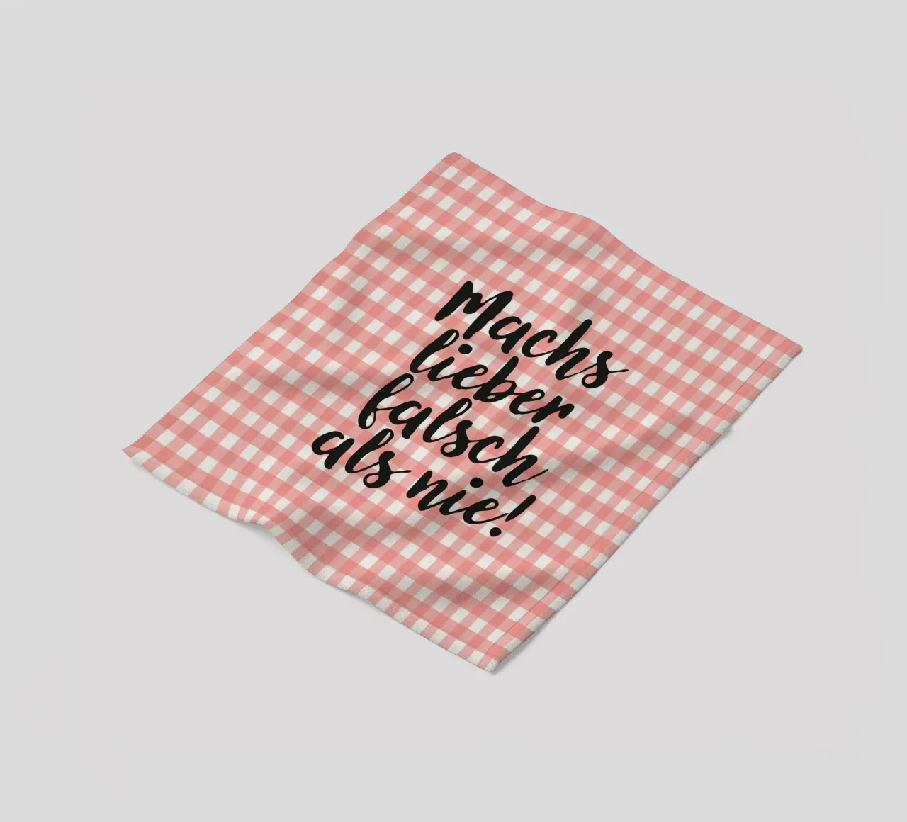 Machs lieber falsch als nie! coperta in pile da Attaboy Dsgn