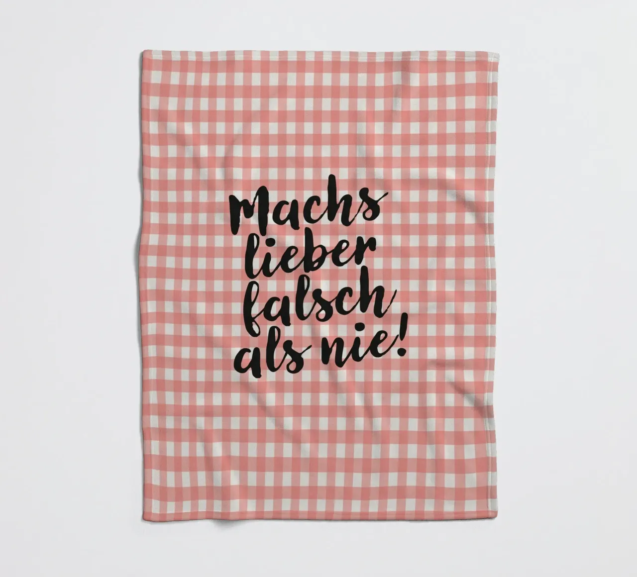 Machs lieber falsch als nie! coperta in pile da Attaboy Dsgn