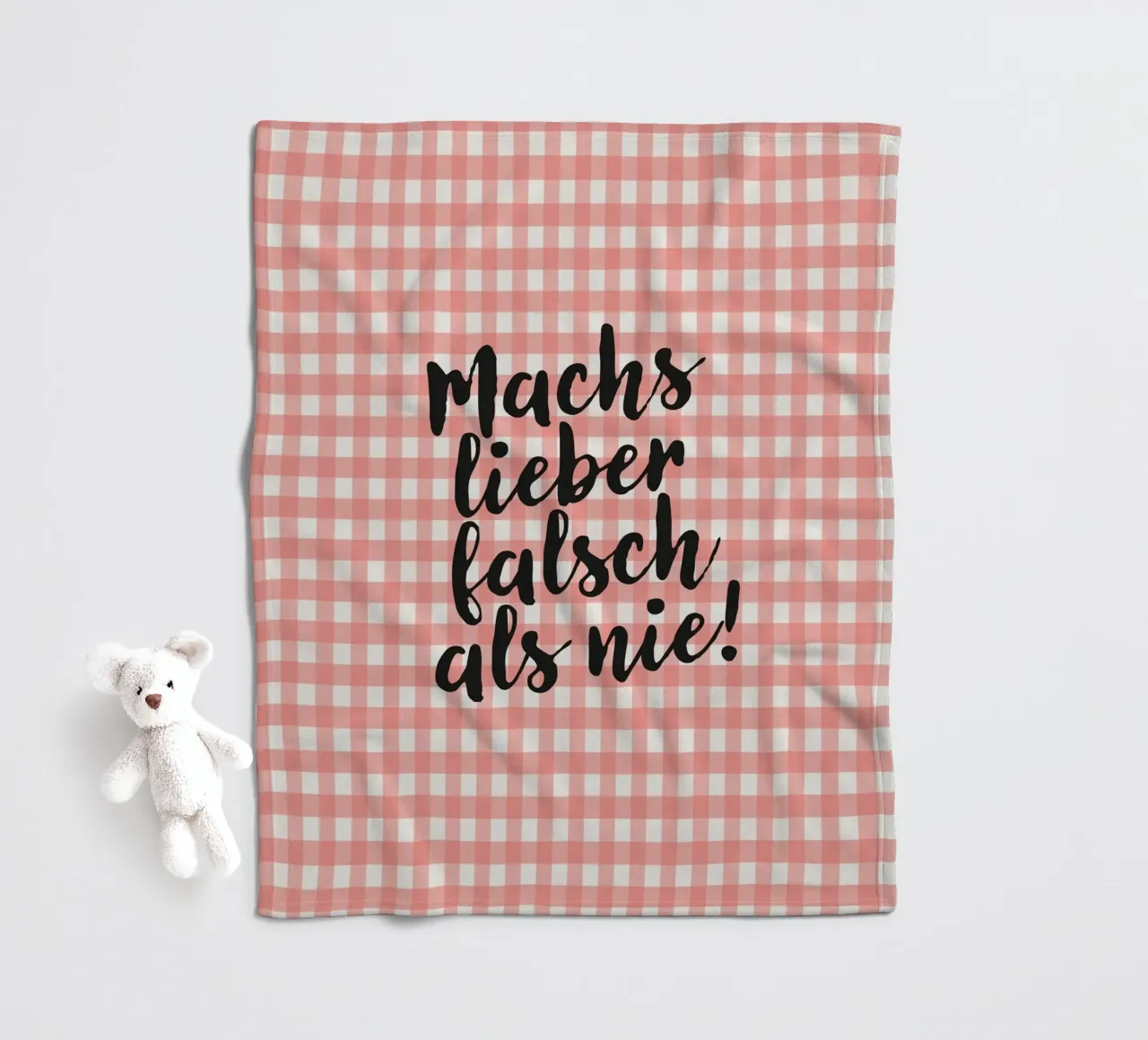 Machs lieber falsch als nie! coperta in pile da Attaboy Dsgn