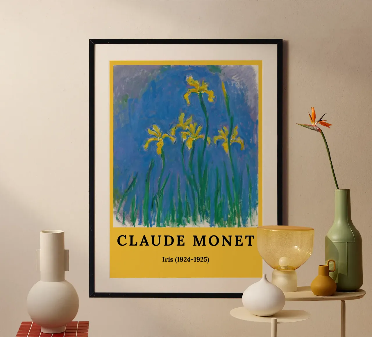 Claude Monet - Iris - poster poster da the red studio