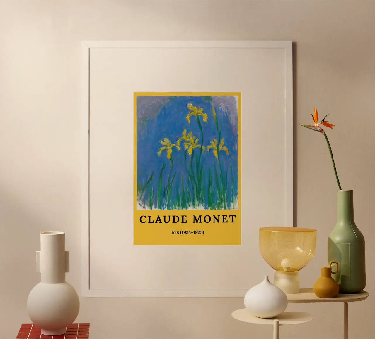 Claude Monet - Iris - poster poster da the red studio