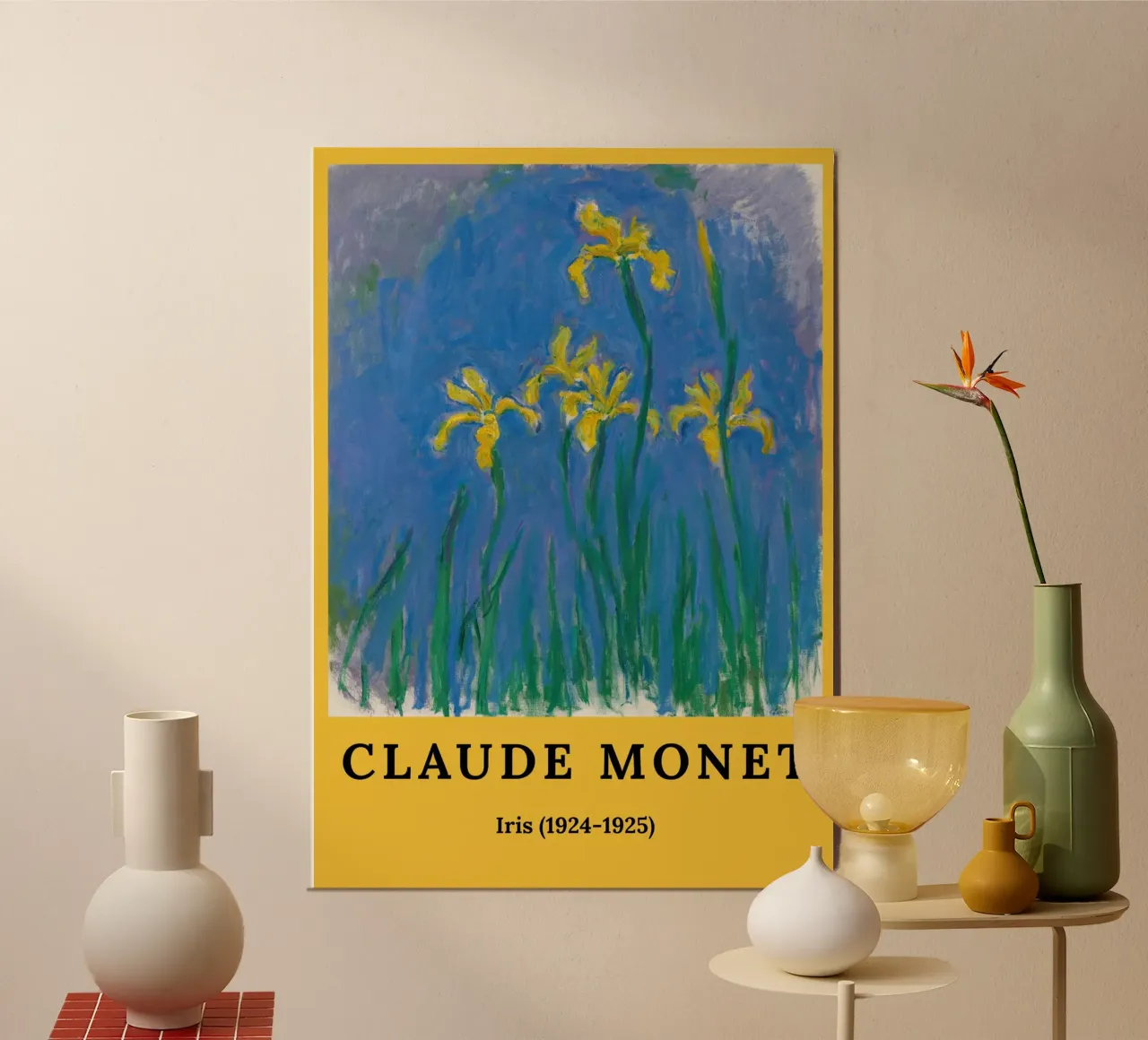 Claude Monet - Iris - poster poster da the red studio