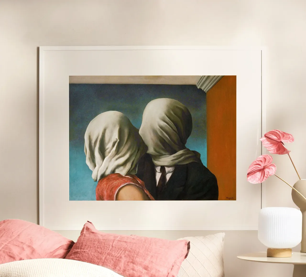 Die Liebenden von René Magritte Poster von Classic Art Prints