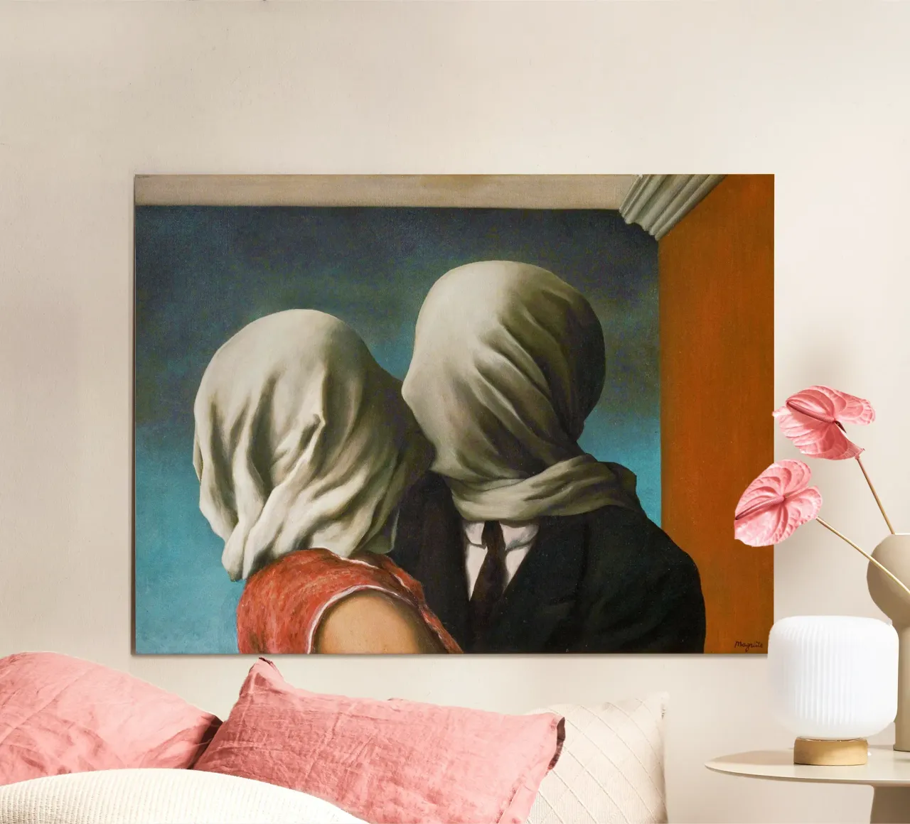 Die Liebenden von René Magritte Poster von Classic Art Prints