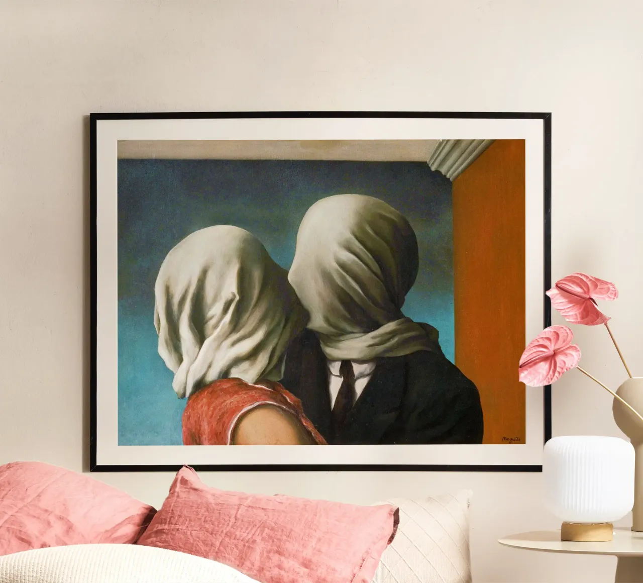 Die Liebenden von René Magritte Poster von Classic Art Prints