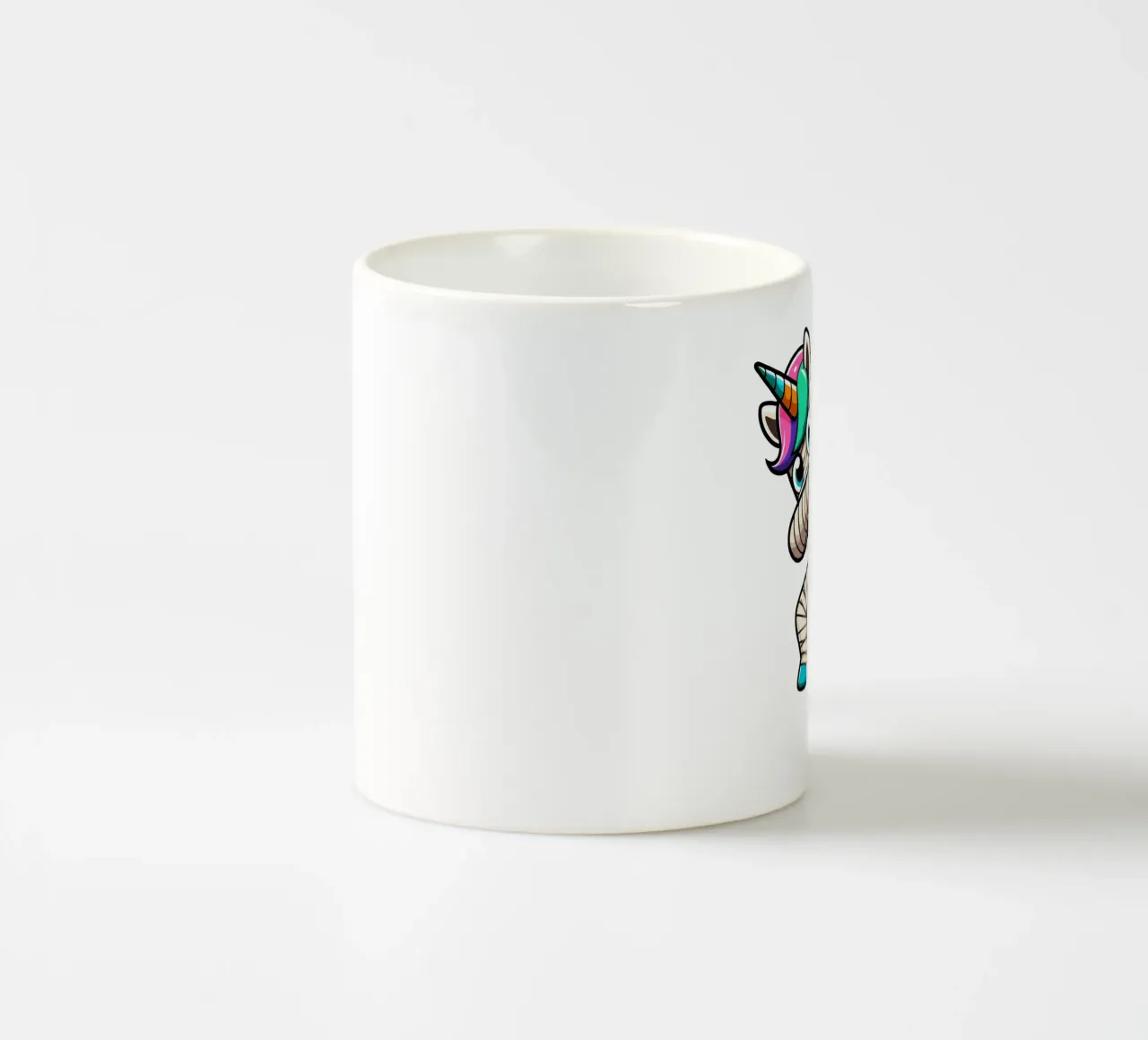 Unicorn Mummy tazza in ceramica da edsonramosart