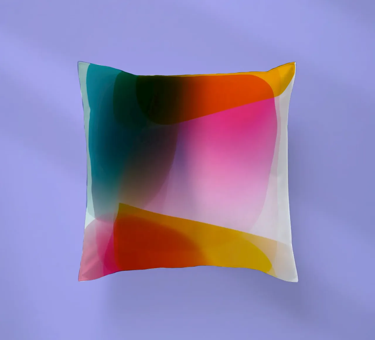Aree di colore astratte semitrasparenti cuscino da Autofocus