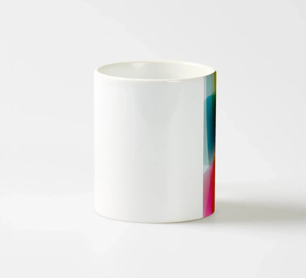 Aree di colore astratte semitrasparenti tazza in ceramica da Autofocus