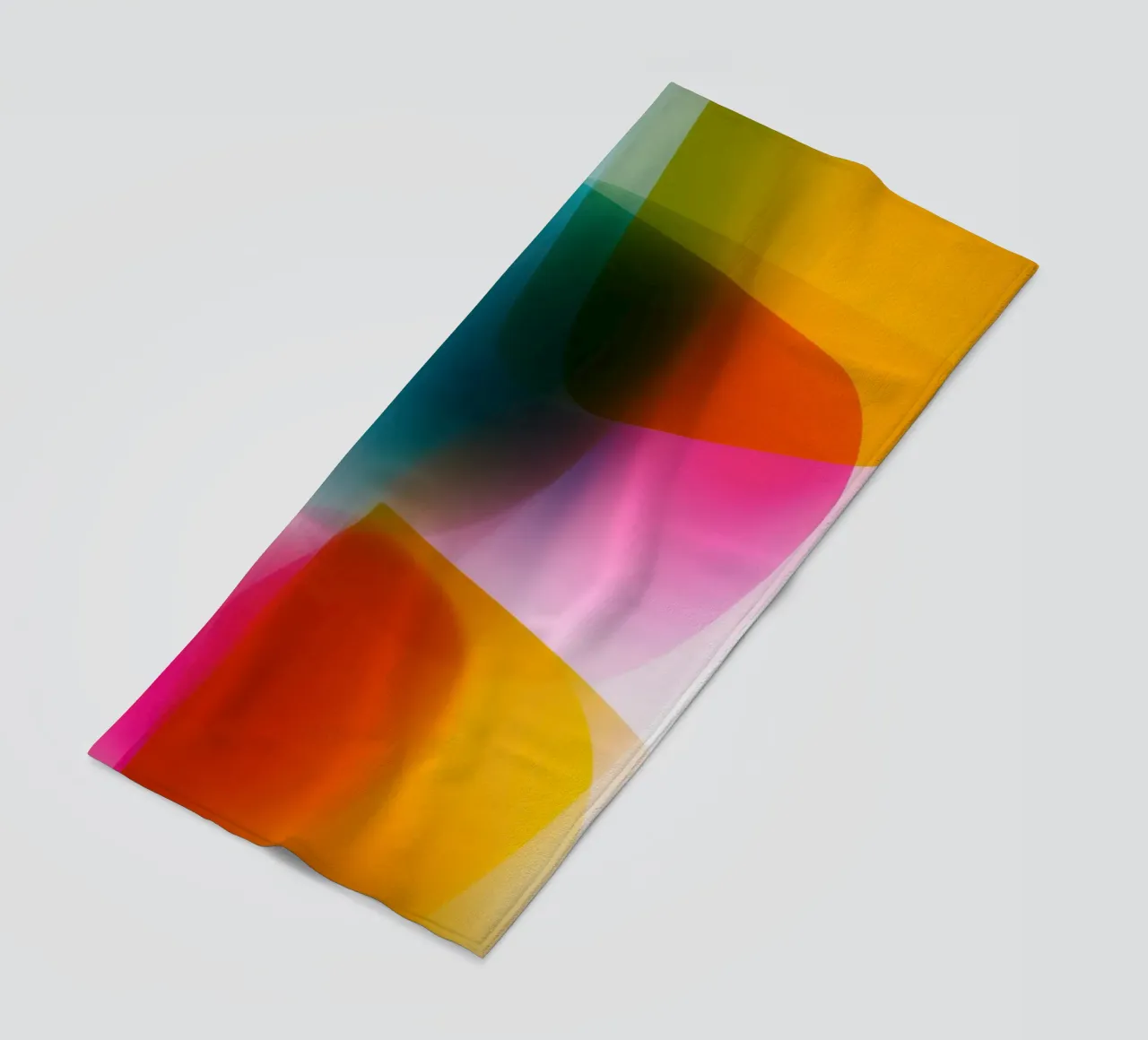 Aree di colore astratte semitrasparenti telo mare da Autofocus