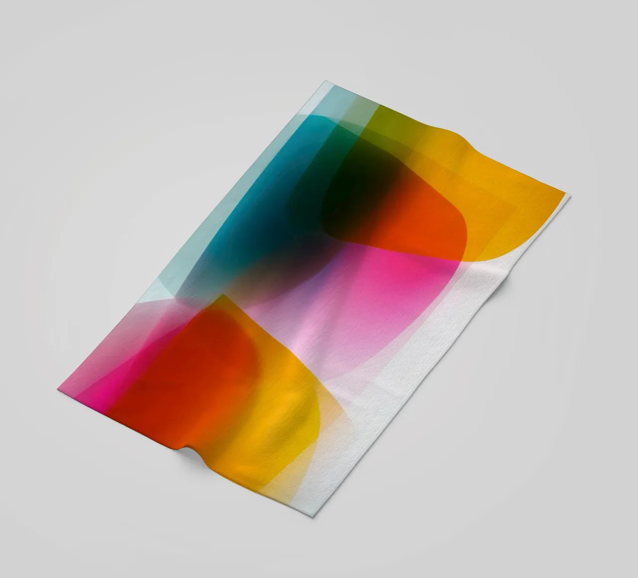 Aree di colore astratte semitrasparenti telo mare da Autofocus