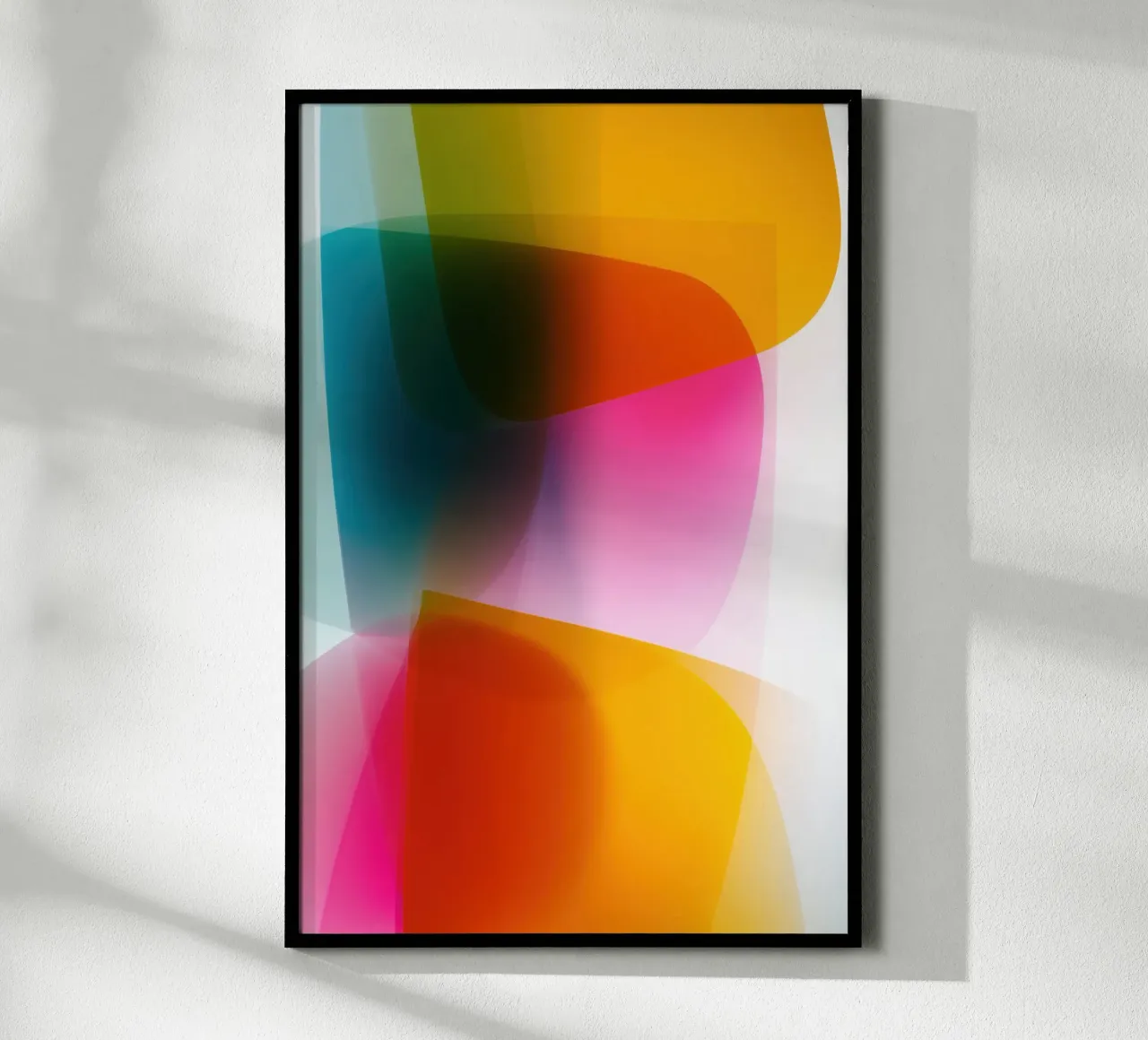 Aree di colore astratte semitrasparenti poster da Autofocus