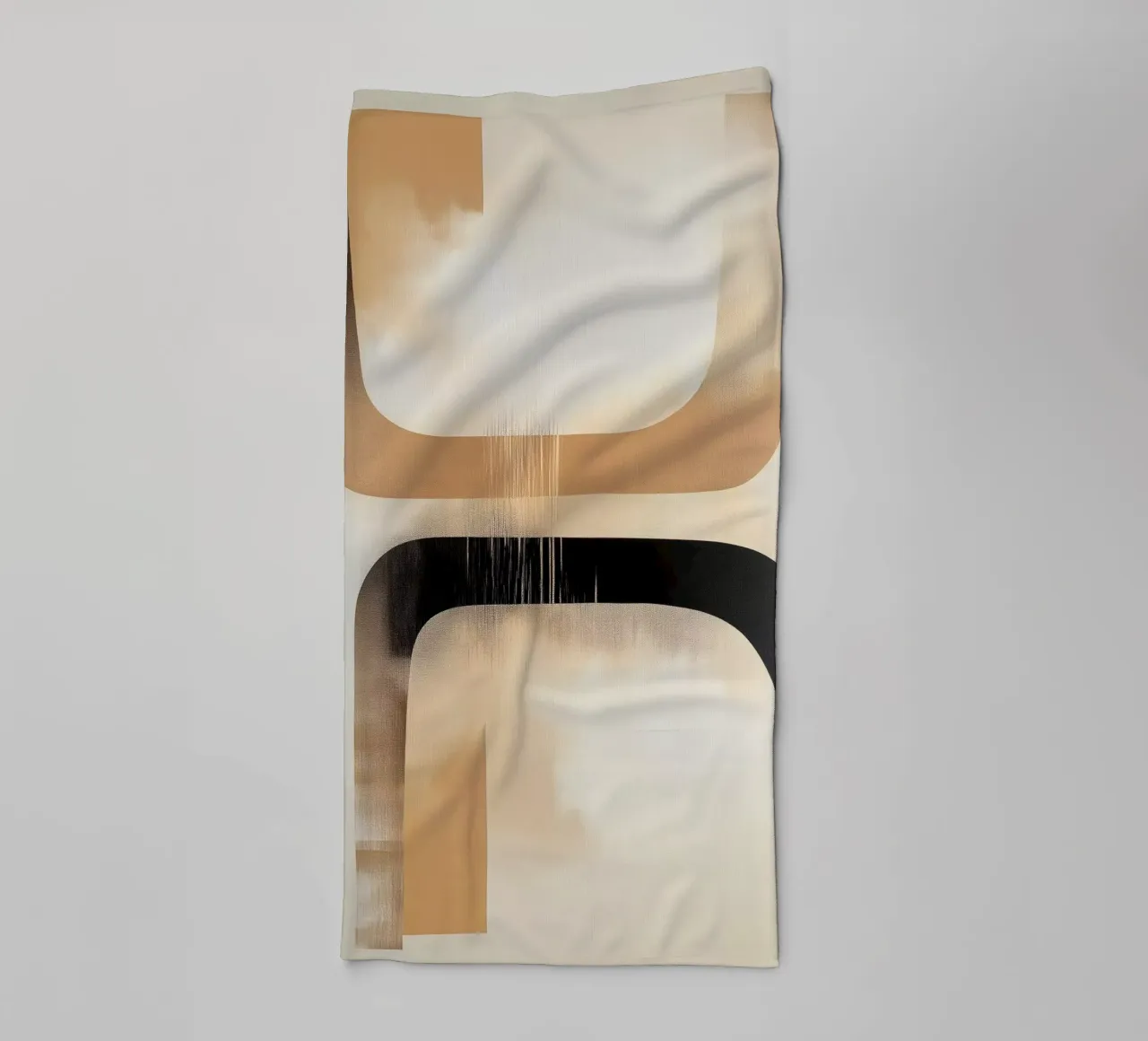 Forme astratte in colori marroni asciugamano da bagno da Imagine