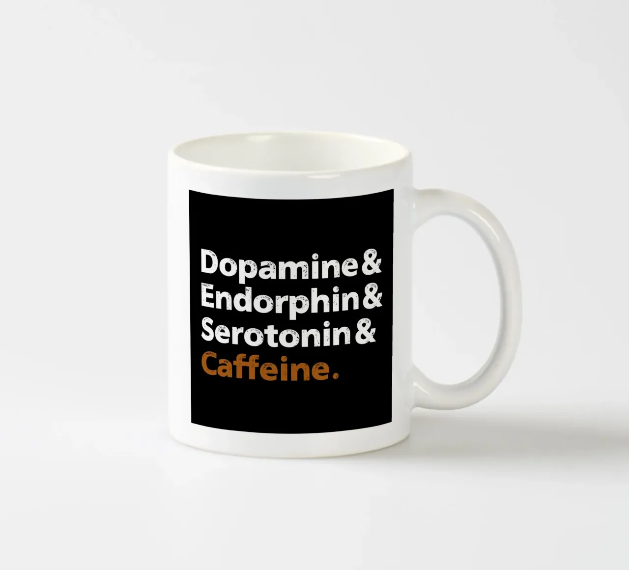 Caffeine ceramic mug by Mariel Toigo