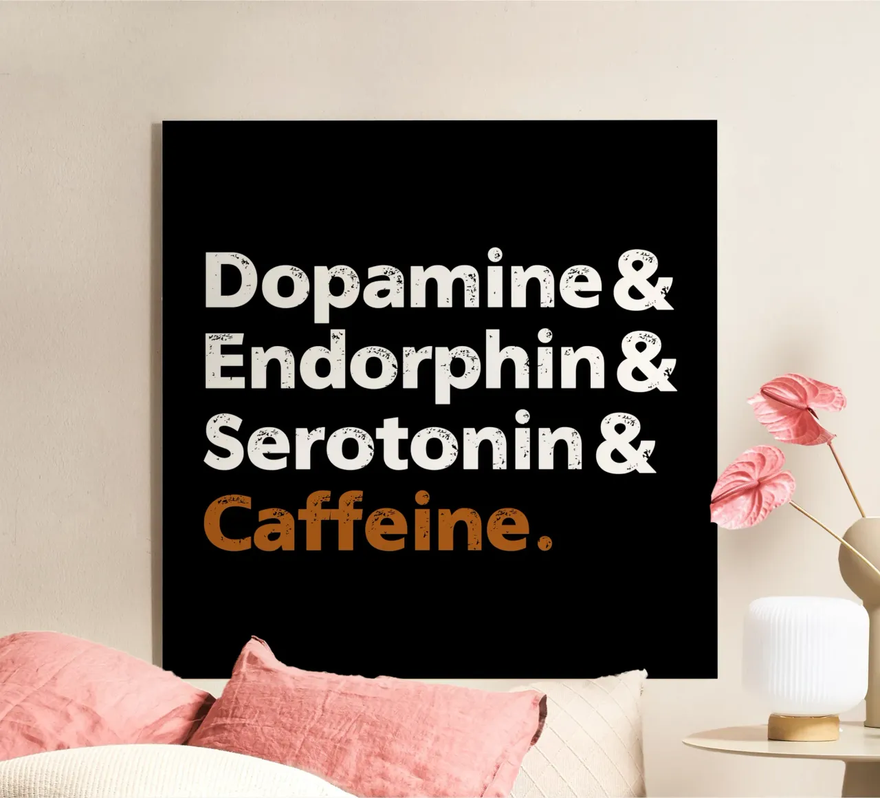 Caffeine Acryl-Glas von Mariel Toigo