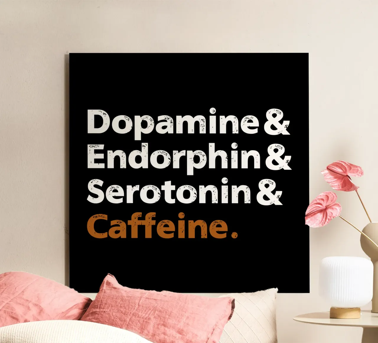 Caffeina alluminio dibond da Mariel Toigo