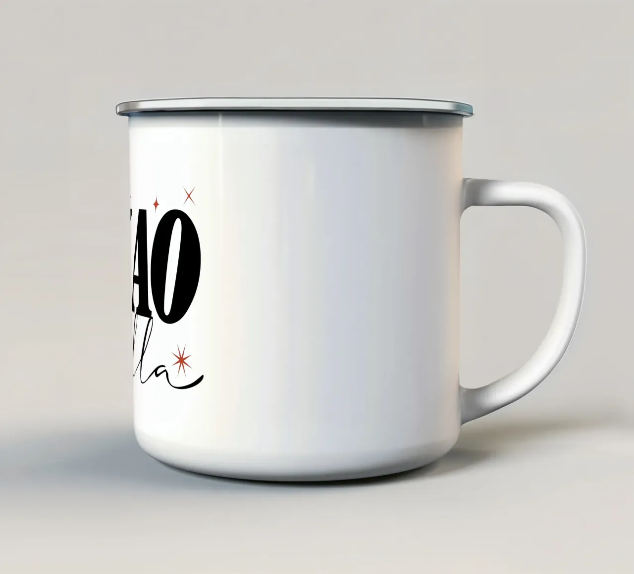 Ciao Bella Stars tazza in smalto da Mariel Toigo