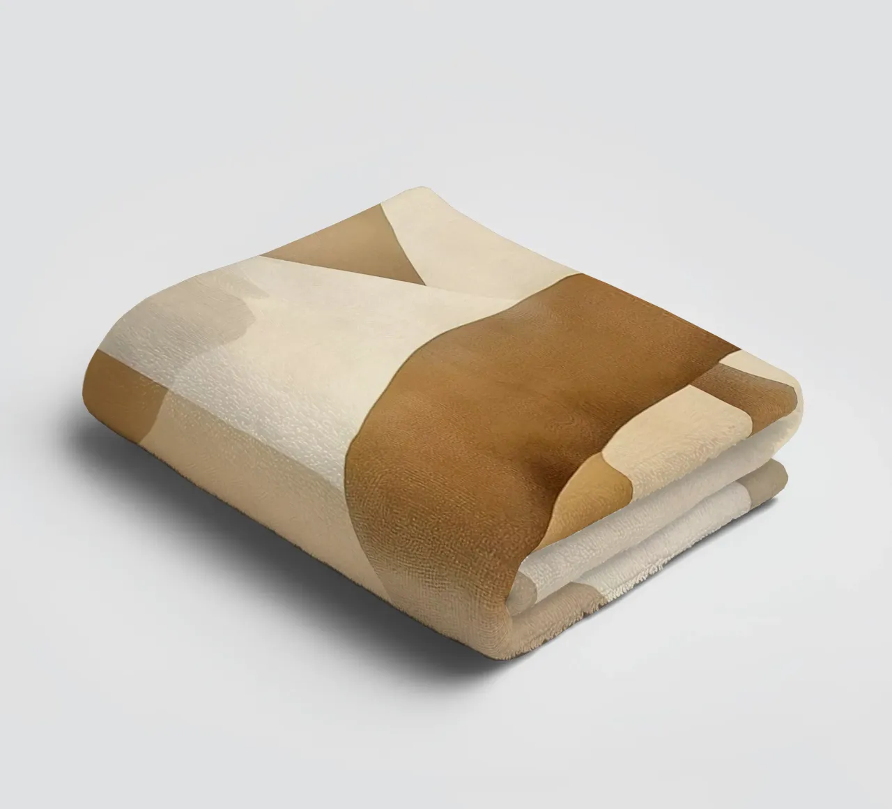 Forme astratte in colori marroni asciugamano da bagno da Imagine