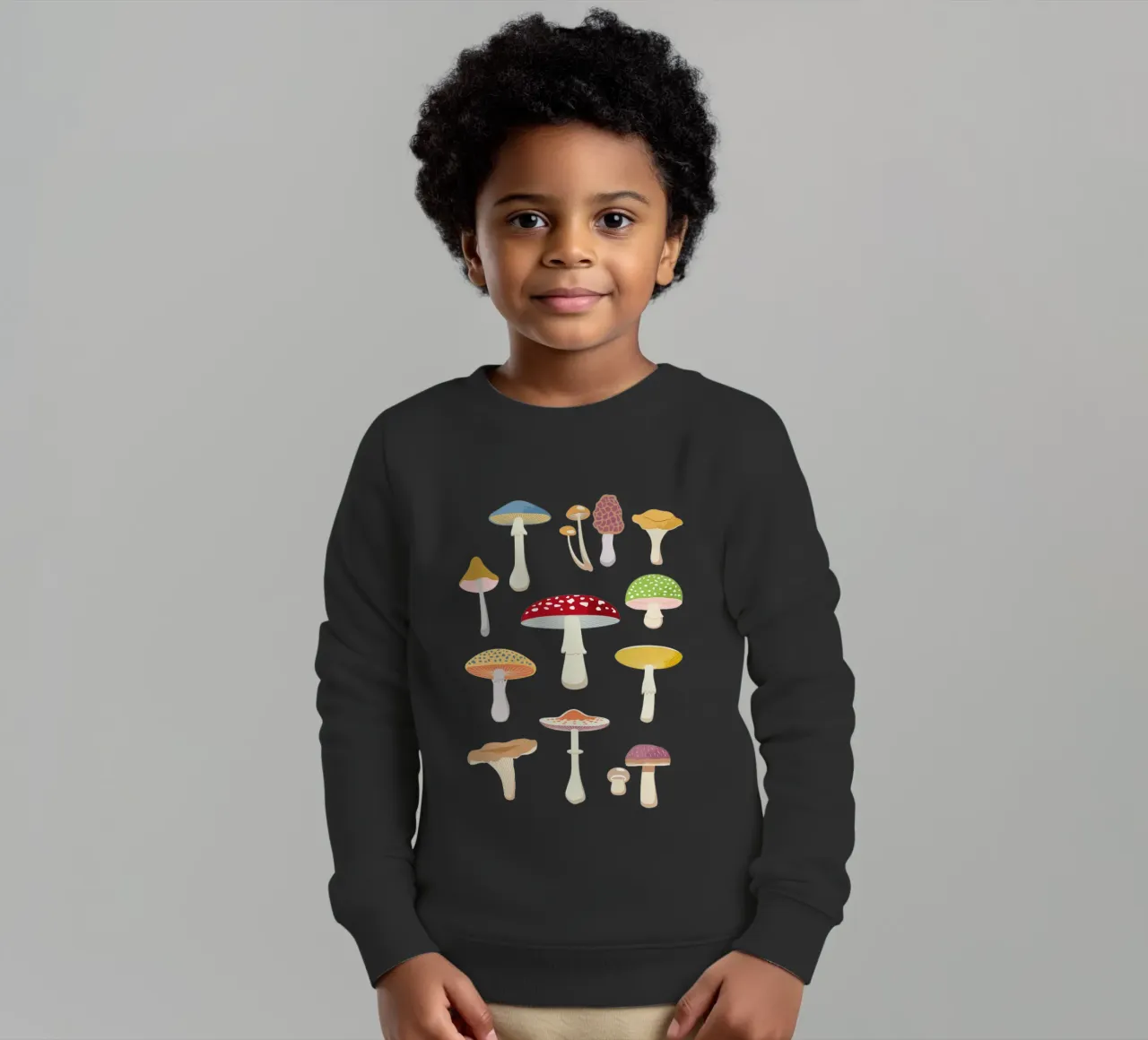 Amateurs de champignons sweat enfant de Mariel Toigo