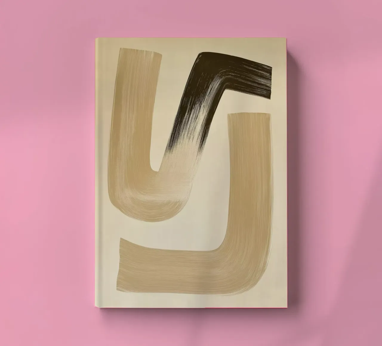 Abstract shapes in brown colors notebook by Imagine