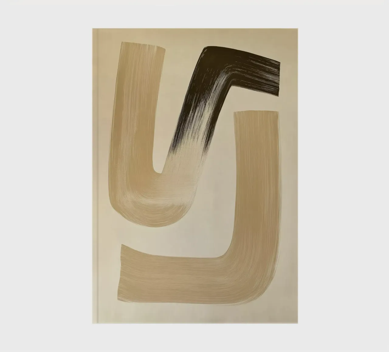 Abstract shapes in brown colors notebook by Imagine
