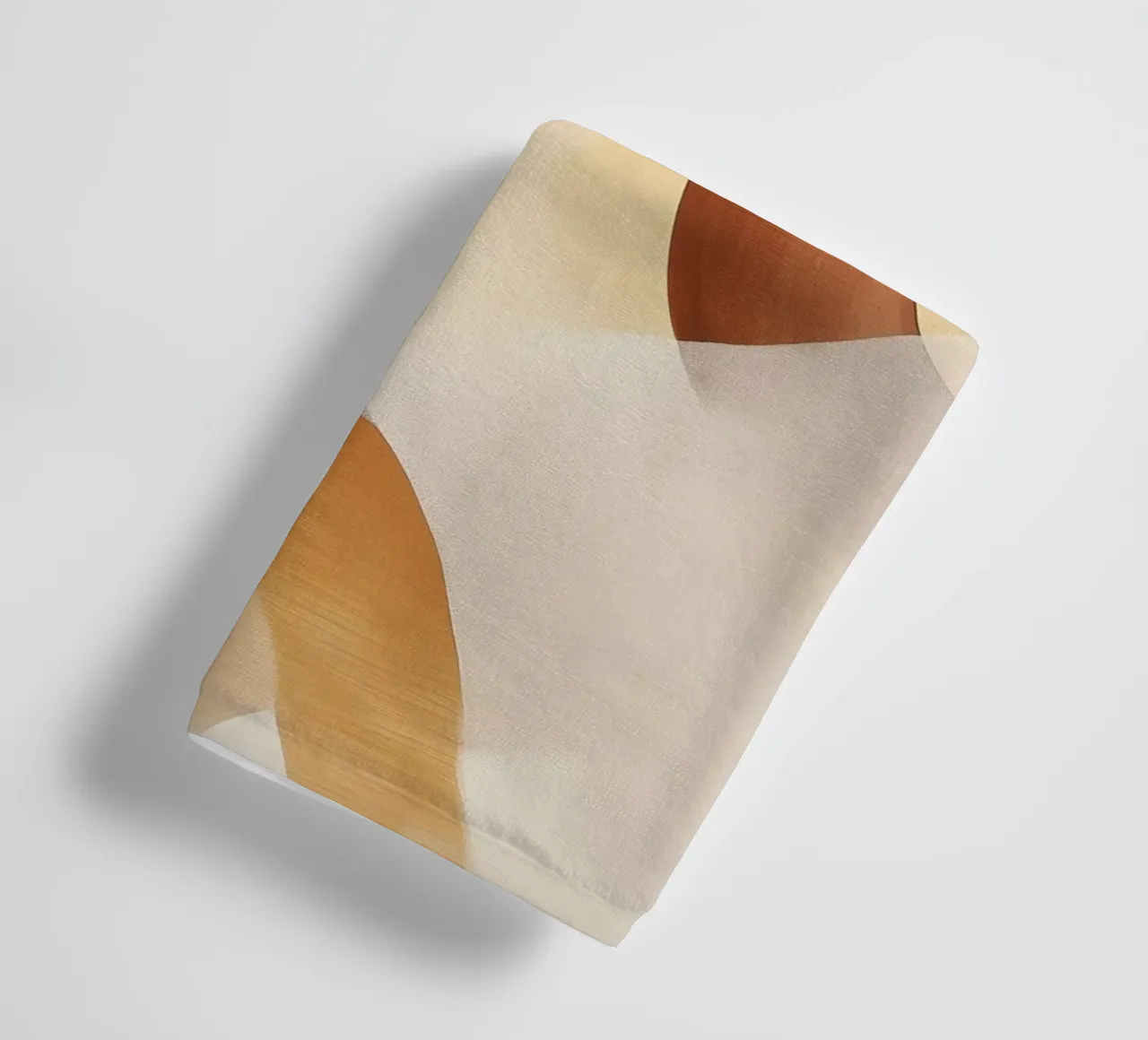 Abstract shapes in brown colors towel by Imagine