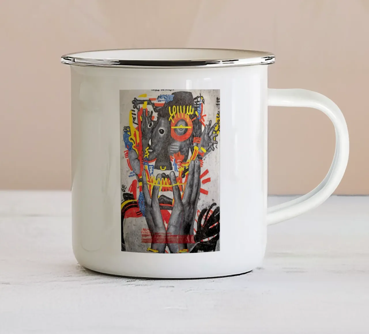 Urban Totem tazza in smalto da Kunst und Kontrast
