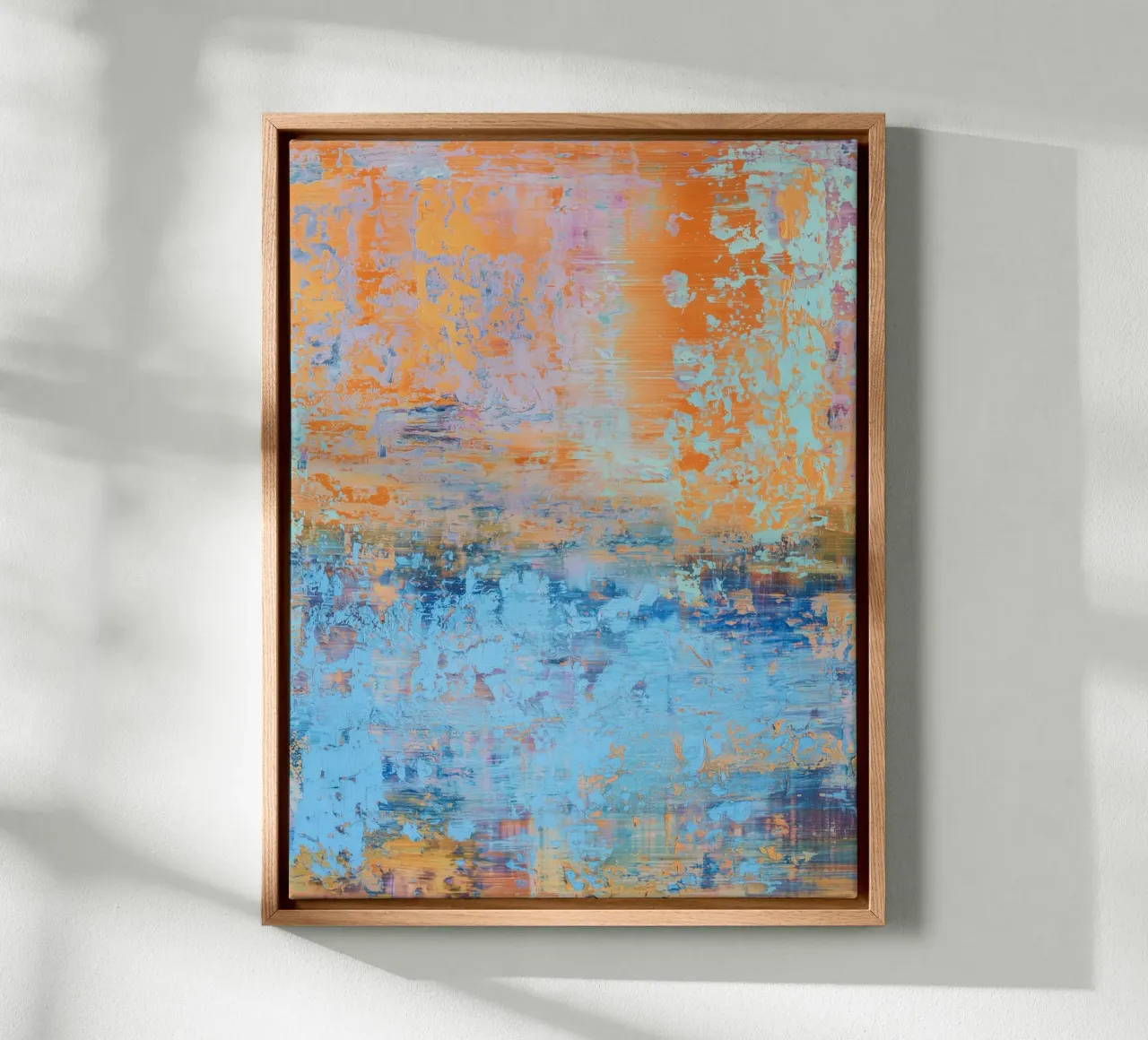 Abstract ontmoet moderniteit canvas met Baklijst van Carinaprint