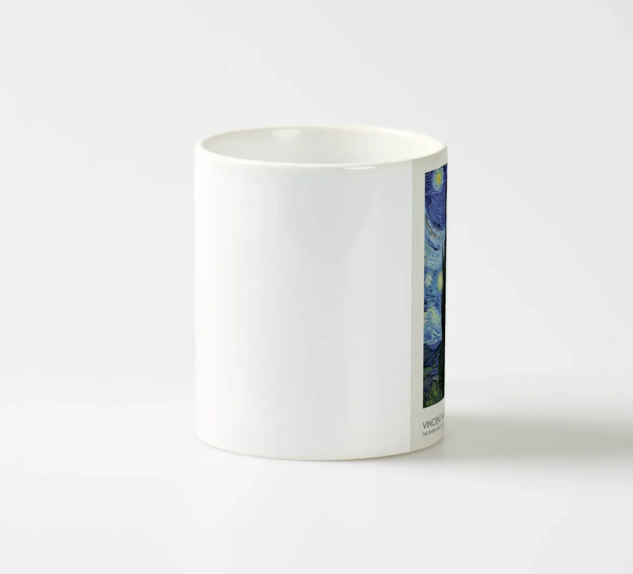 cypress trees swirling patterns nighttime scene ceramic mug by cloud shop