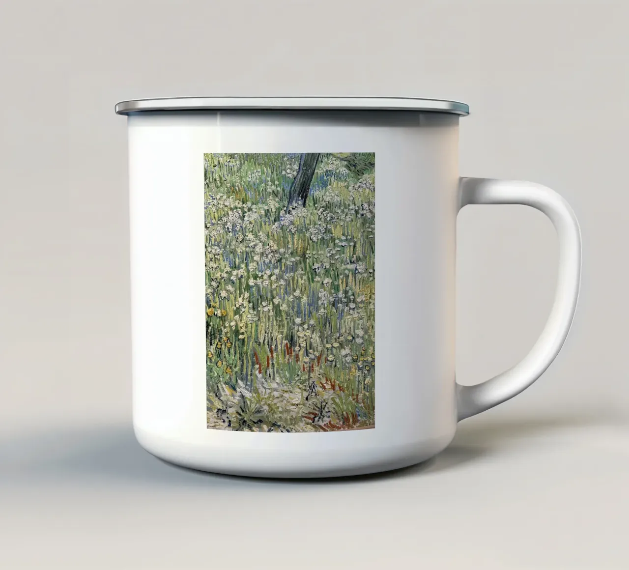 fiori selvatici verde tazza in smalto da cloud shop