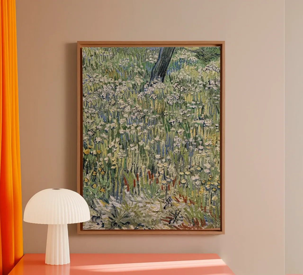 fiori selvatici verde tela con Cornice a cassetta da cloud shop